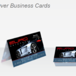 Fold over business cards